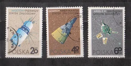 фото, КОСМОС = ПОЛЬЩА - ПОЛЬША = 1966 р. = гаш. ==