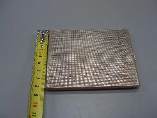 Портсигар серебро 835 проба РА 67 вес 151,15 г размер 8,2х10,1 см №3334 Де купити