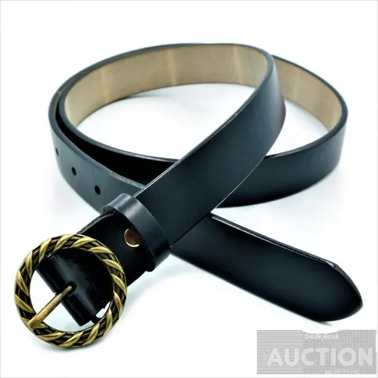 Жіночий шкіряний ремінь темно-синій Ціна