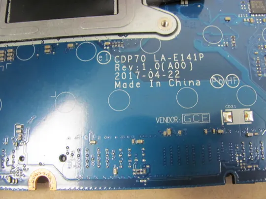 номер0638-12 материнська плата Mainboard Материнка Основна плата Системна плата Плата системи Laptop motherboard мамка ноутбучна плата РОБОЧА SR32N  i7-7820HQ CDP70 LA-E141P для  Dell Latitude E5480 оригінал Де купити
