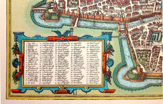 План карта Аугсбурга 1570 р. копія 1938 р. Лейпциг Fv8.9 З аукціону