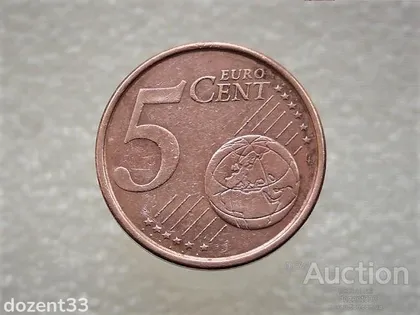 фото, 5 центів 2005 рік Мадрид Іспанія (863)