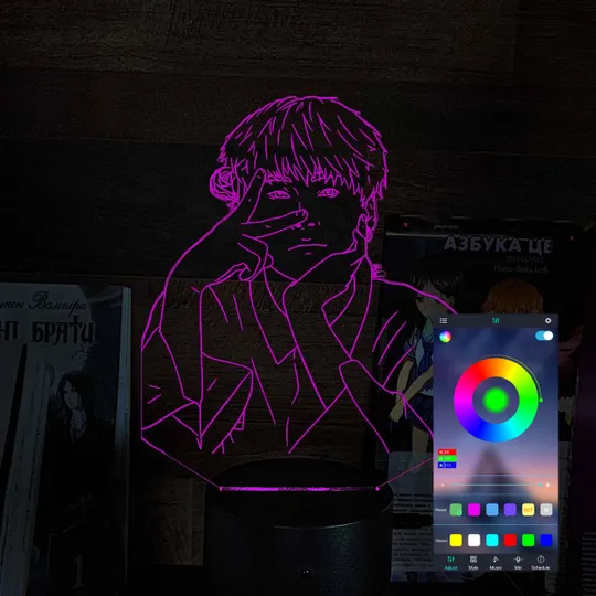 Акриловий світильник-нічник керування з телефона Мін Юнґі tty-n001513 Ціна