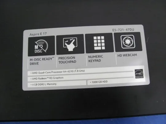 №181-2 панель палмрест з клавою EAZYW001010 для ASPIRE E 17 E5-721 оригінал З аукціону