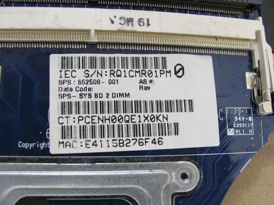 480-6 материнська плата 652508-001 для Hp EliteBook 8760W оригінал в Україні