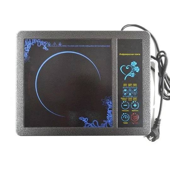 Плита инфракрасная Domotec MS-5842 на 1 конфорку, мощная настольная электроплита, индукционная плит Продаж