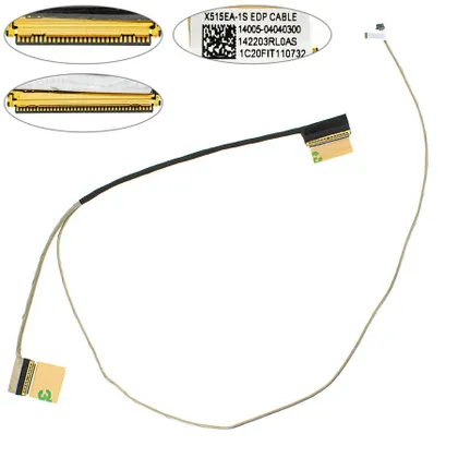 фото, Шлейф матриці для ноутбука Asus (X515, V5200E,) 30pin LED (14005-04040300)