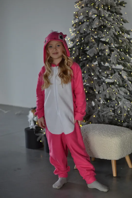 Кігурумі дитяча костюм піжама Дракончик рожевий (розміри 110-128) 116 Ціна