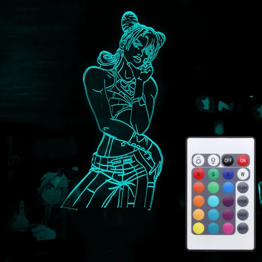 Акриловий світильник-нічник з пультом 16 кольорів Джолін Куджо 2 tty-n001799 Ціна