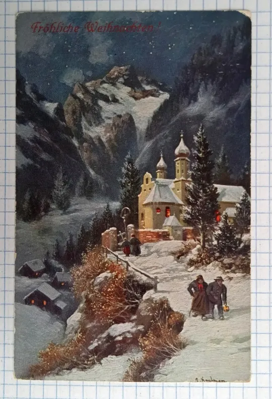 Поштова картка Веселого Різдва 1910 Німеччина Ja05 Ціна
