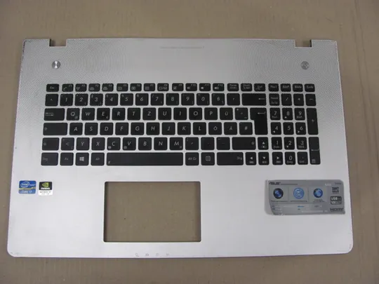 номер0957-1 Кришка панель палмрест клавіатура ДОНОР 13N0-MHA0H11  для ASUS N76 N76V  оригінал Ціна