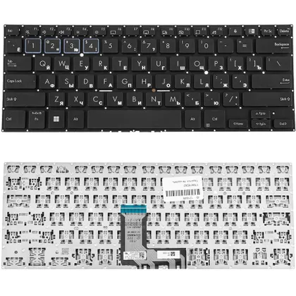 фото, Клавіатура для ноутбука ASUS (B5402 series) rus, black, без фрейму