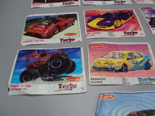 Вкладыши Turbo Sport Kent 51, 73, 81, 102, 110, 127, 135, 203, prototype 454 лот 10 шт №17935мя Продаж