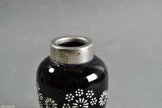 Чайниця банка синя кобальтова скло старе радянське кольорове Вживане Характеристики