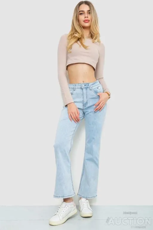 Купити Джинсы женские стрейч, цвет голубой, 129R0057