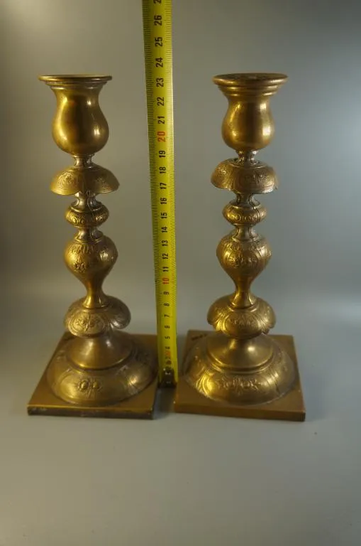 Купити Подсвечники пара бронза Варшава NORBLIN with Co GALW WARSZAWA высота 23,5 см лот 2 шт №1502 №1661