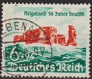 фото, 1940 - Рейх - 50 років о.Гельголанд Mi.750 _15,0 € _гаш