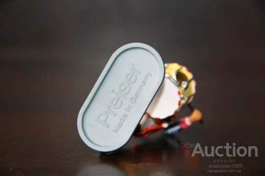 американец пруссак БАРАБАНЩИК PREISER ELASTOLIN 70мм ФРГ №54134 Недорого