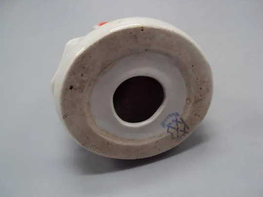 Фигура фарфор Старый Киев редкое клеймо зима девочка лепит снеговика ребенок и снеговик 12 см №143 Характеристики