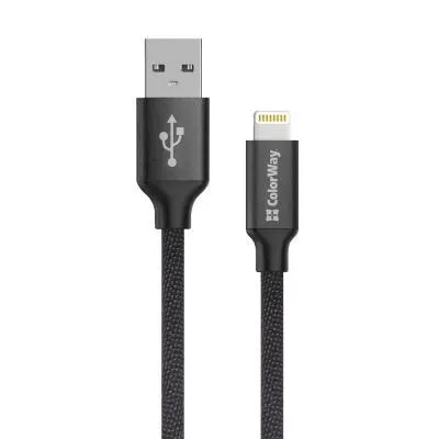 Дата кабель USB 2.0 AM to Lightning 2.0m black ColorWay (CW-CBUL007-BK) Ціна