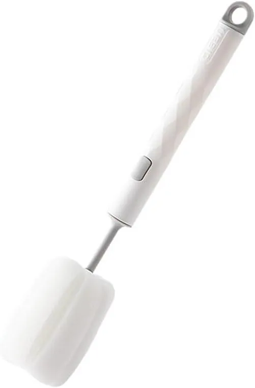 Губка для мытья стаканов, бутылок с длинной ручкой и сменной насадкой 28*5,5 см Продаж