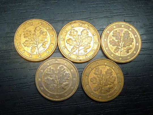 2 євроцента 2014 Німеччина (всі монетні двори) Ціна