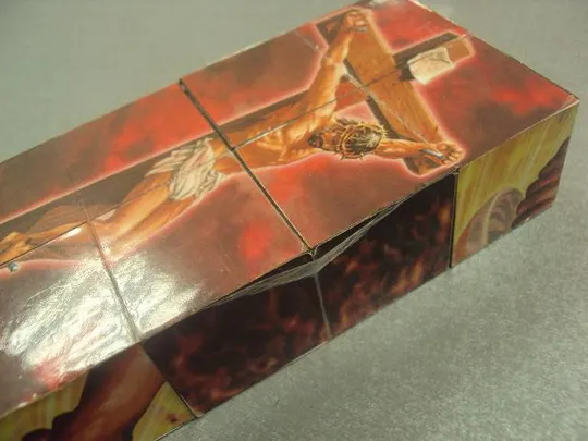 кубики головоломка пазл распятие иисуса склейка №10995 Продаж