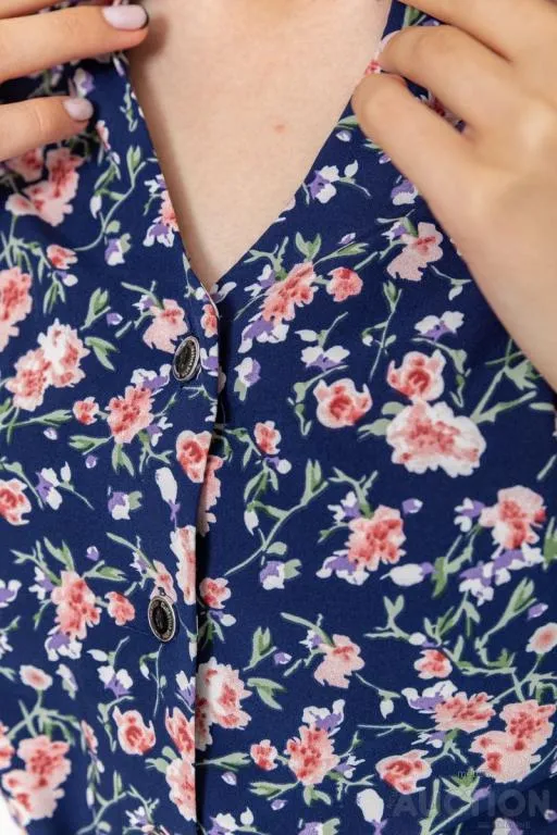 Платье софт, цвет сине-розовый, 230R032-2 Де купити