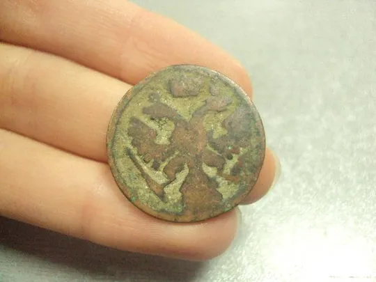 монета россия деньга денга 1743 №697 З аукціону