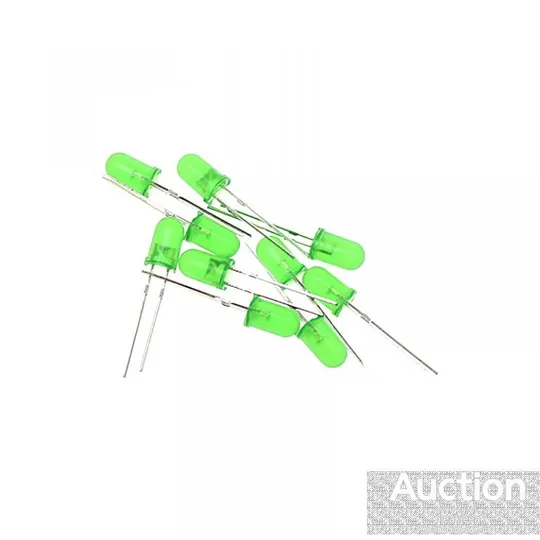 Светодиод зеленый 5 мм.! Лот 2 шт. Ціна