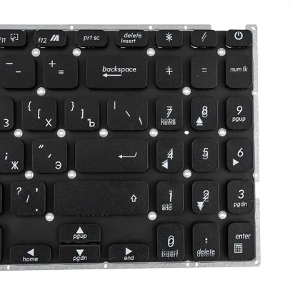фото, УЦЕНКА !  Клавіатура для ноутбука ASUS (X509 series) rus, black, без фрейма