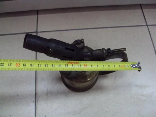 Паяльная лампа керосиновая Париж клеймо Vb Le Regulateur F.J. PARIS бронза высота 17 см №11390 З аукціону