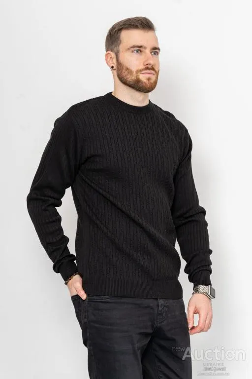 Свитер мужской, цвет черный, 161R880 З аукціону