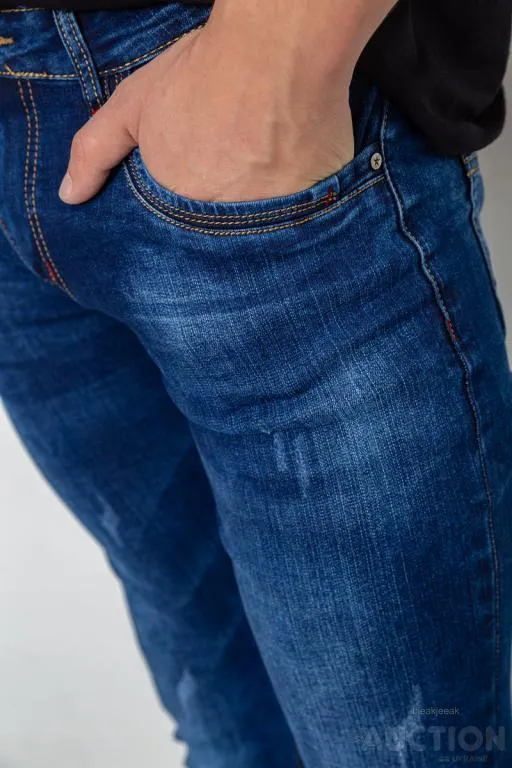 Джинсы мужские демисезонные, цвет синий, 243R4003 Де купити