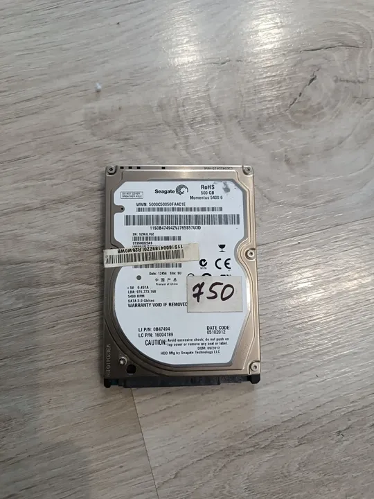 Жорсткий диск 2.5" Seagate Laptop Thin 500 GB Sata 2 Ціна