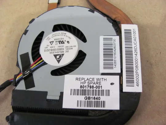 443-20 система охолодження 801798-001  для  HP EliteBook Revolve 810   оригінал З аукціону