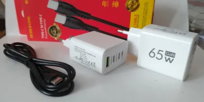 фото, Швидкий зарядний пристрій 65 Вт GaN USB