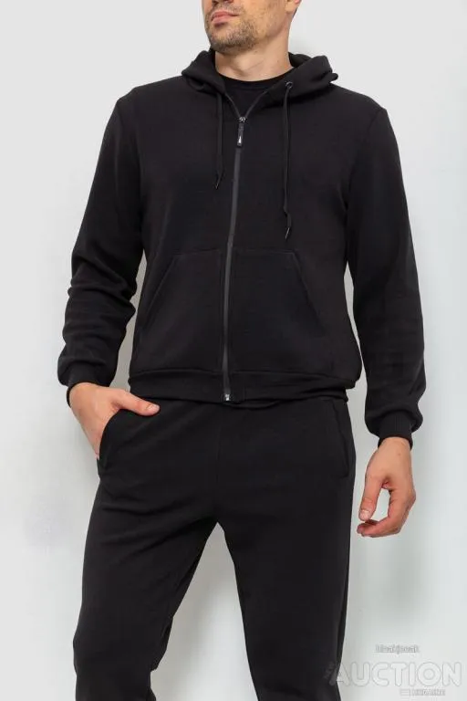 Купити Спорт костюм мужский двухнитка, цвет черный, 119R200-5