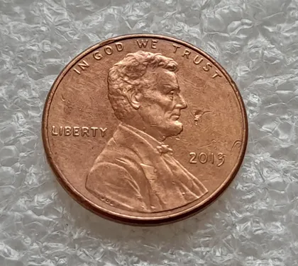 фото, (8199 ря) 1 цент 2013 без мітки монетного двору США