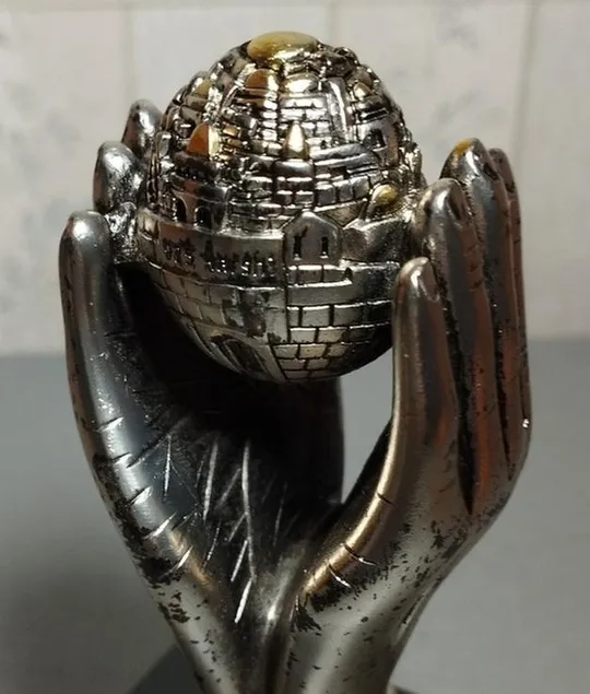 винтажная Статуэтка "Иерусалим", серебрение 925 проба  ld540 Де купити