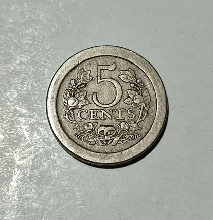 фото, Нидерланды 5 центов 1907 год