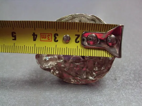 Кольцо аметист цветок цветочек авторская работа серебро 925 проба Украина 18,18 г 17-17,5 р №11914 З аукціону