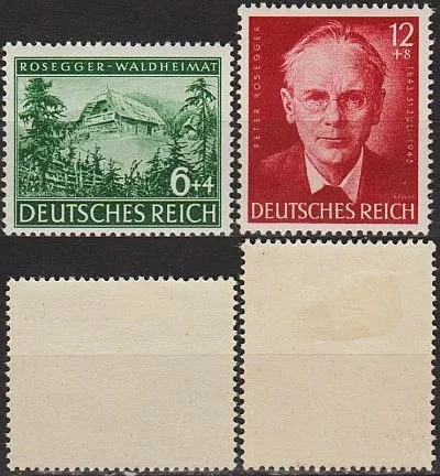 фото, 1943 - Рейх - 100 років Розеггера Mi.855-56 *