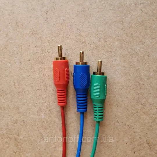 Кабель переходник DVI to 3RCA видеокабель 1.5 метра З аукціону