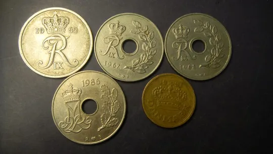 25 оре Данія (порічниця) 5шт, всі різні Ціна