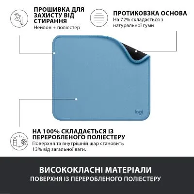 Коврик для мышки Logitech Mouse Pad Studio Series Blue (956-000051) Продаж