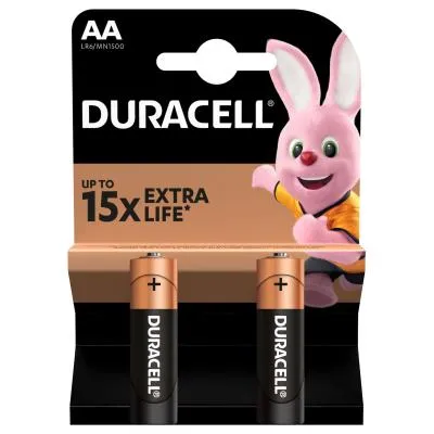 Купити Батарейка Duracell AA лужні 2 шт. в упаковці (5000394058163 / 81551267)