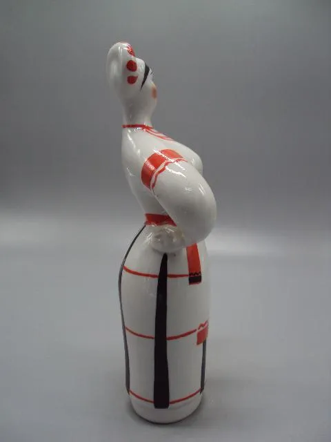 Фигура фарфор статуэтка Киев руки в боки девушка Гандзя из серии Тетки Рапай высота 22,2 см №13879 Де купити