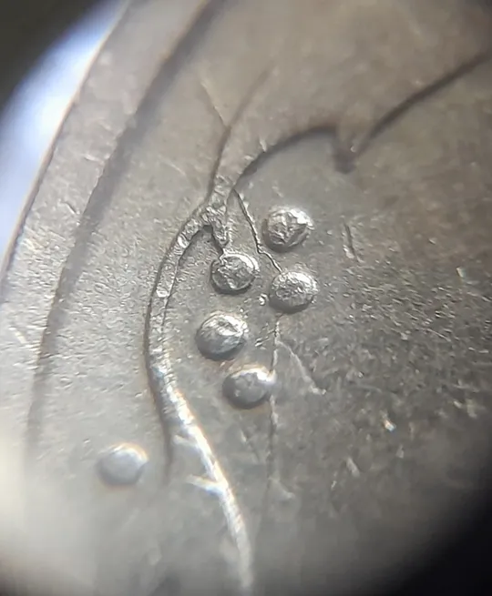 (1333) 50 копійок 1992 3ААм розколи на реверсі (50 копеек 1992 3ААм брак раскол) Інтернет-аукціон