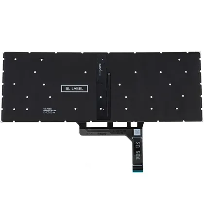 фото, Клавіатура для ноутбука MSI (GS65) rus, dark gray, без фрейма, підсвічування клавіш(оригінал)